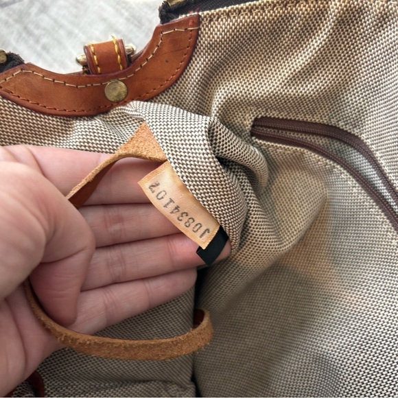 Vtg Dooney & Bourke Juliette Satchel Shoulder Bag All Weather + Vachetta Brown - Picture 10 of 13